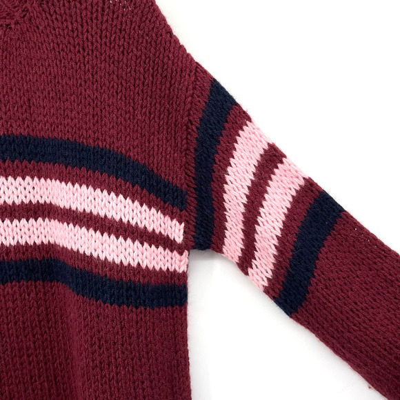XIRENA Apres Ski Sweater in St. Moritz Size Small Burgundy Red Pink Alpaca Blend - Picture 12 of 16